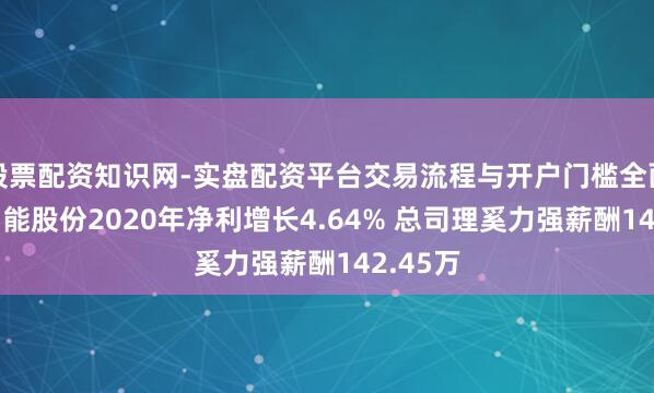 股票配资知识网-实盘配资平台交易流程与开户门槛全面解析 申能股份2020年净利增长4.64% 总司理奚力强薪酬142.45万