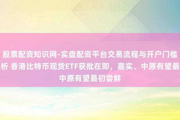 股票配资知识网-实盘配资平台交易流程与开户门槛全面解析 香港比特币现货ETF获批在即,嘉实、中原有望最初尝鲜