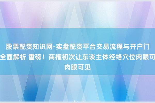 股票配资知识网-实盘配资平台交易流程与开户门槛全面解析 重磅!商榷初次让东谈主体经络穴位肉眼可见