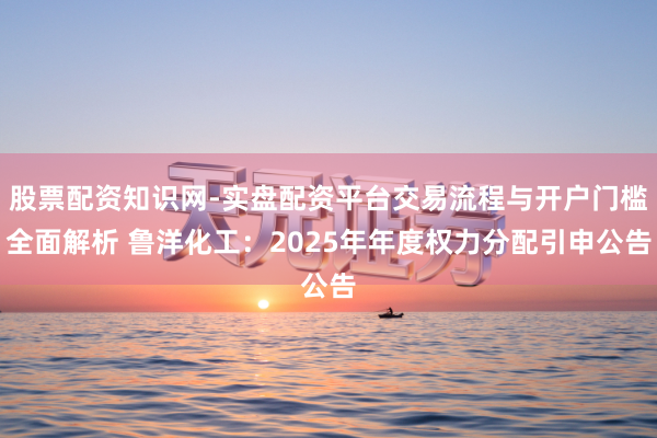 股票配资知识网-实盘配资平台交易流程与开户门槛全面解析 鲁洋化工：2025年年度权力分配引申公告